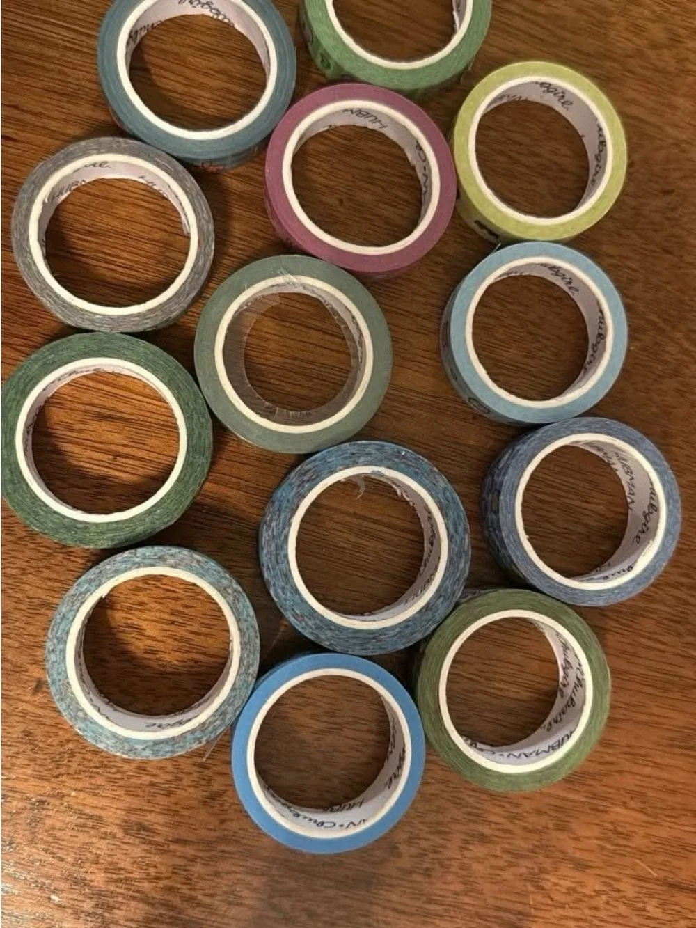 Cute Animal Pattern Washi Tape Set - Blue & Green